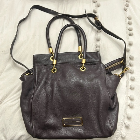 Marc jacob’s tote bag vintage burgundy leather - Picture 1 of 3